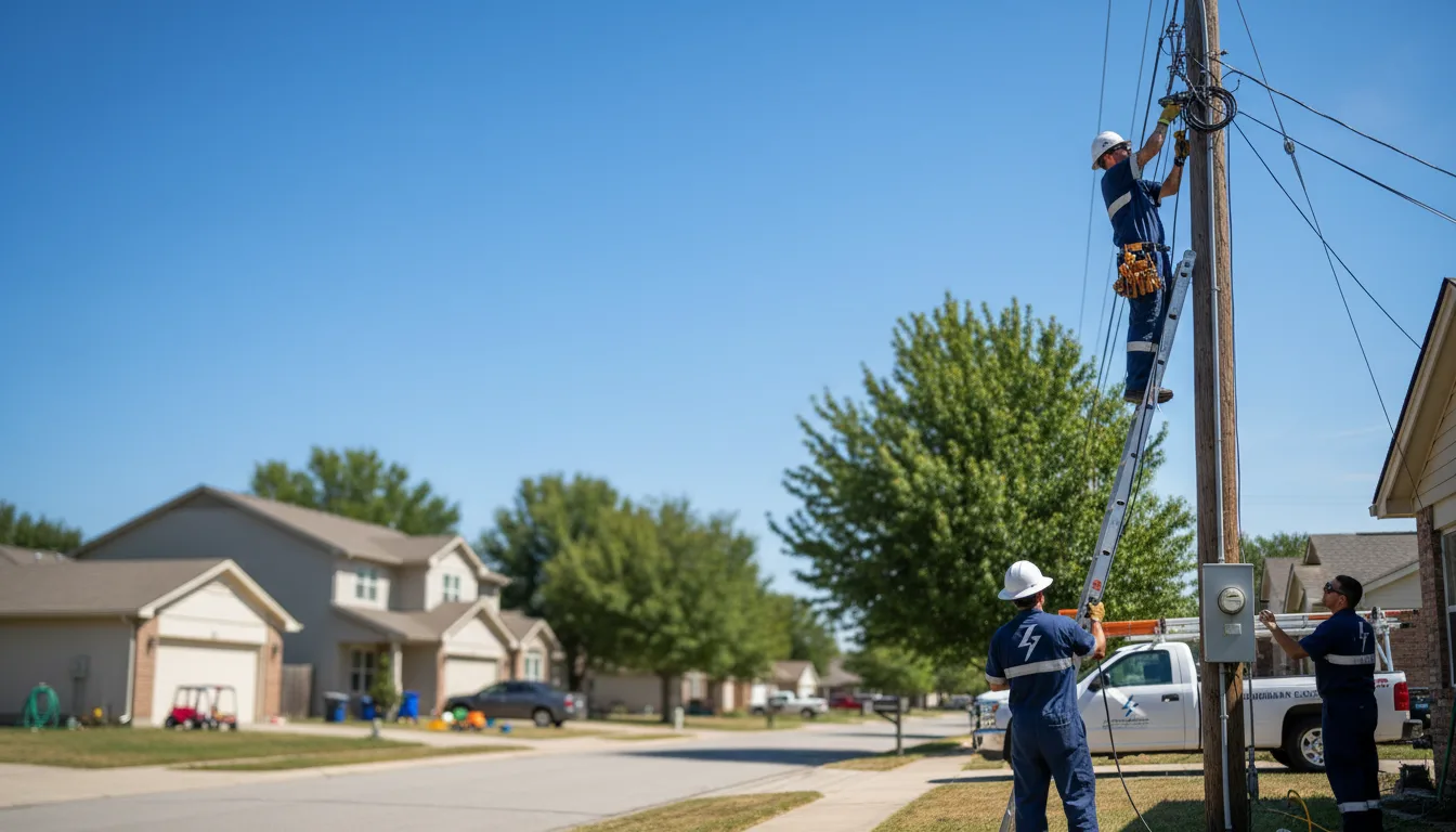 Residential electrician providing installation services in Sieper, LA
